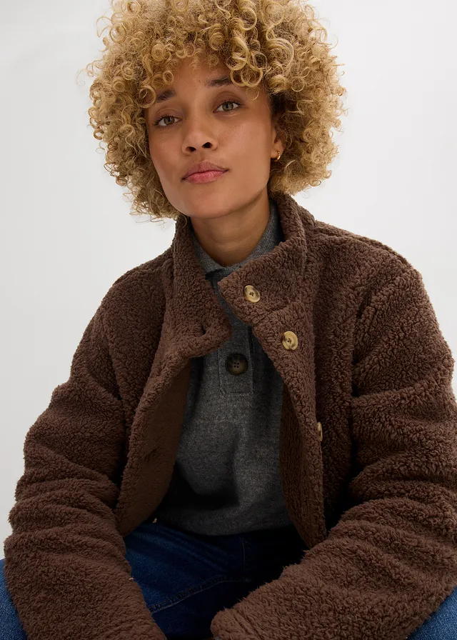 Veste en sherpa • brun argile • product-page.page-title-suffix