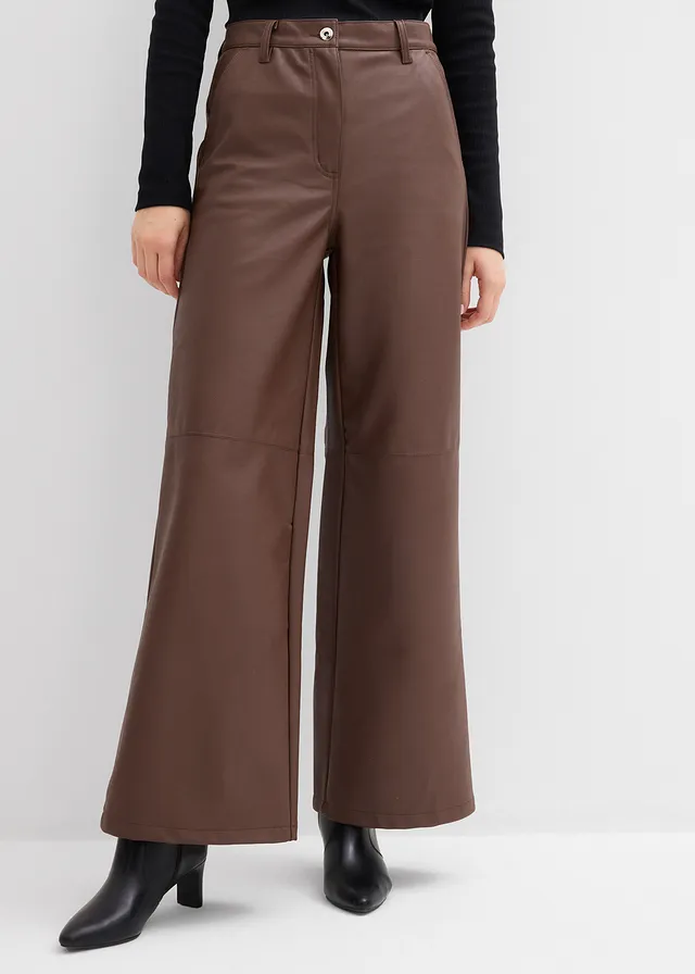 Imitatieleren broek • bruin • product-page.page-title-suffix