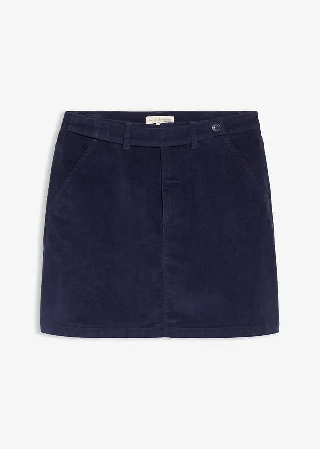 Corduroy rok, Kleur: donkerblauw
