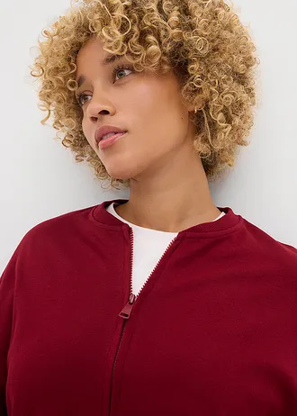 Gilet sweat 100% coton • rouge • Boutique bonprix