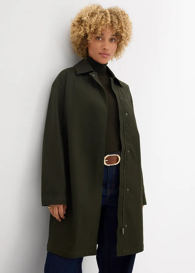 Trench imperméable, Couleur: olive foncé