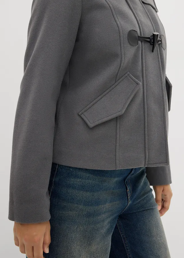Duffle-coat aspect laine • anthracite • product-page.page-title-suffix