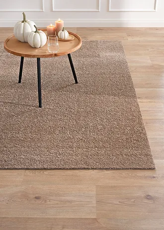 Wasbaar vloerkleed met zachte pool • bruin • bonprix online shop