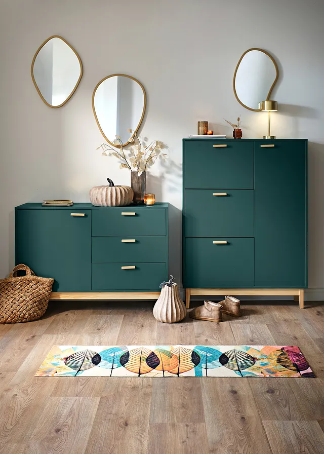 Paillasson à motif automnal moderne, Couleur: multicolore