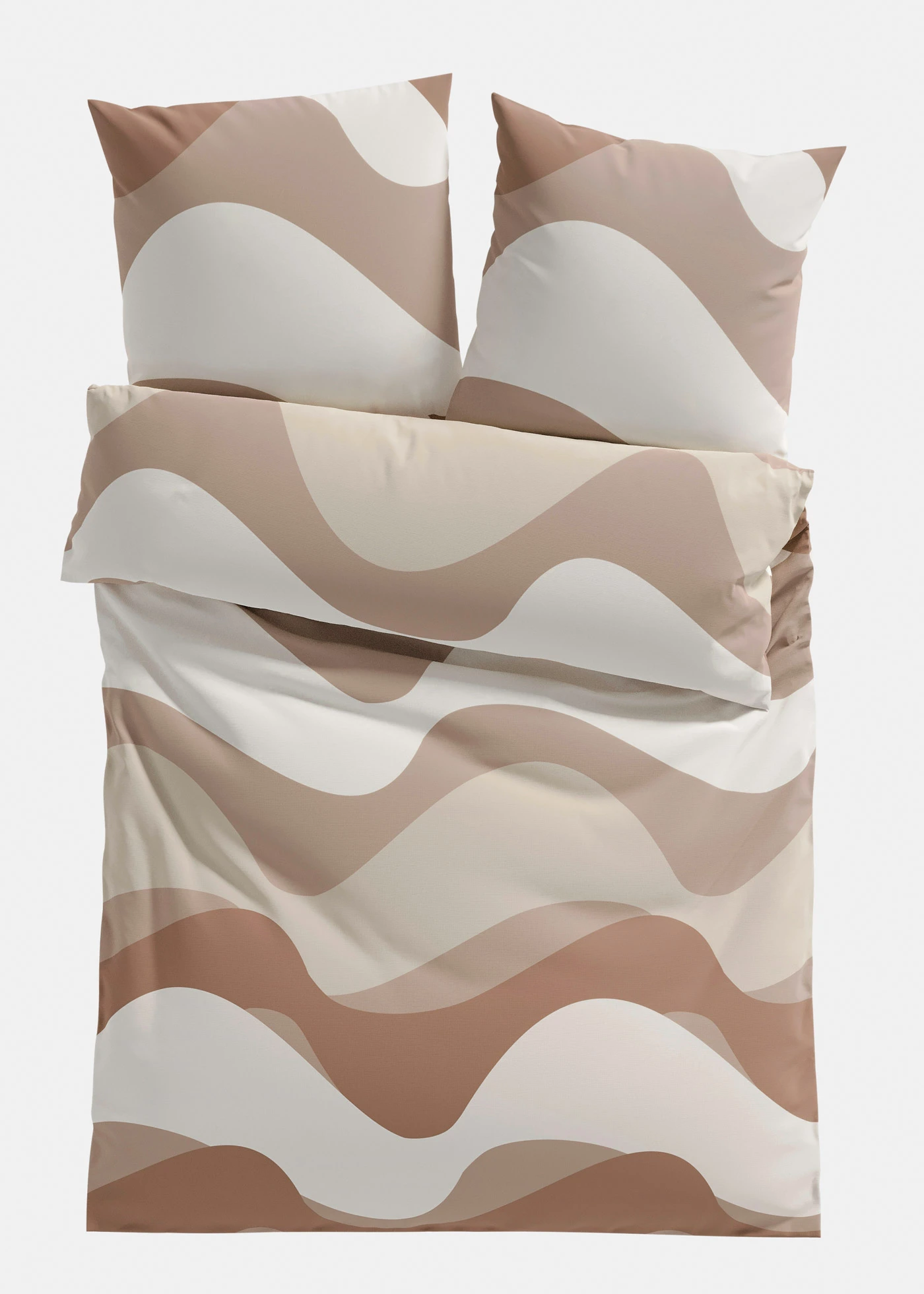 Souprava povlečení s grafickým designem • béžovo-bílá • bonprix obchod