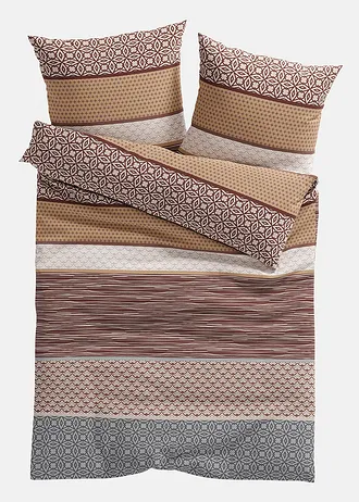 Povlečení s pruhy • hnědá s proužky • bonprix obchod