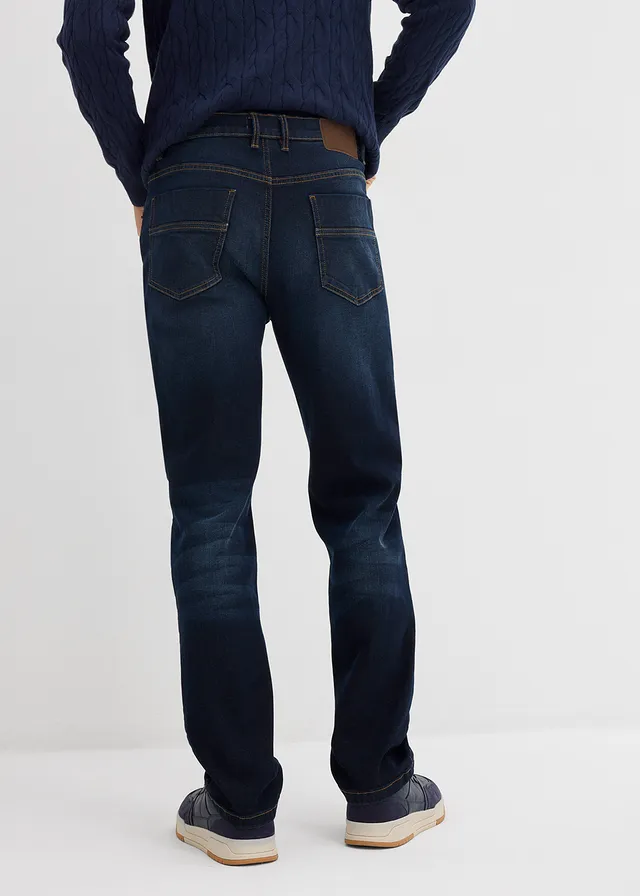 Jeansy classic fit, straight • ciemnoniebieski denim • sklep bonprix