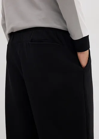 Joggingbroek van puur katoen, loose fit • zwart • bonprix online shop
