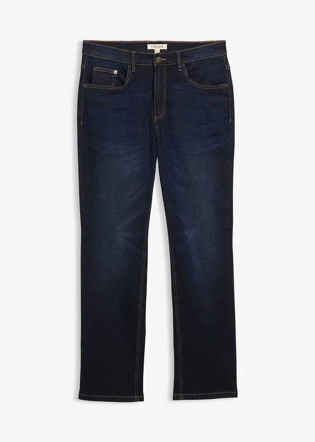 Džíny Classic Fit, Straight, barva: tmavě modrý denim