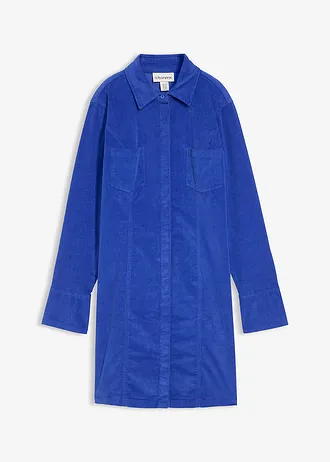 Přiléhavé manšestrové šaty