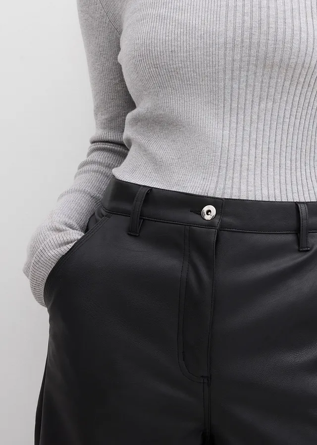Imitatieleren broek • zwart • product-page.page-title-suffix