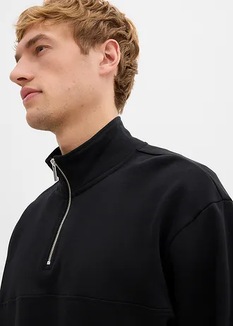 Oversize mikina z čisté organické bavlny • černá • bonprix obchod