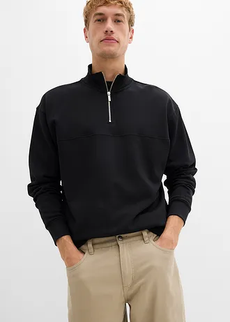 Spodnie ocieplane, relaxed fit, z elastyczną wstawką w talii, straight • khaki • sklep bonprix