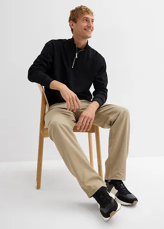 Pantaloni termo Relaxed Fit drepți, cu talie elastică • kaki new • magazin bonprix