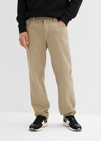 Termo kalhoty s pohodlným pasem, Relaxed Fit, Straight • nová khaki • bonprix obchod