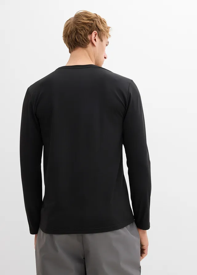 Lot de 2 T-shirts manches longues chauds, slim • crème+noir • product-page.page-title-suffix