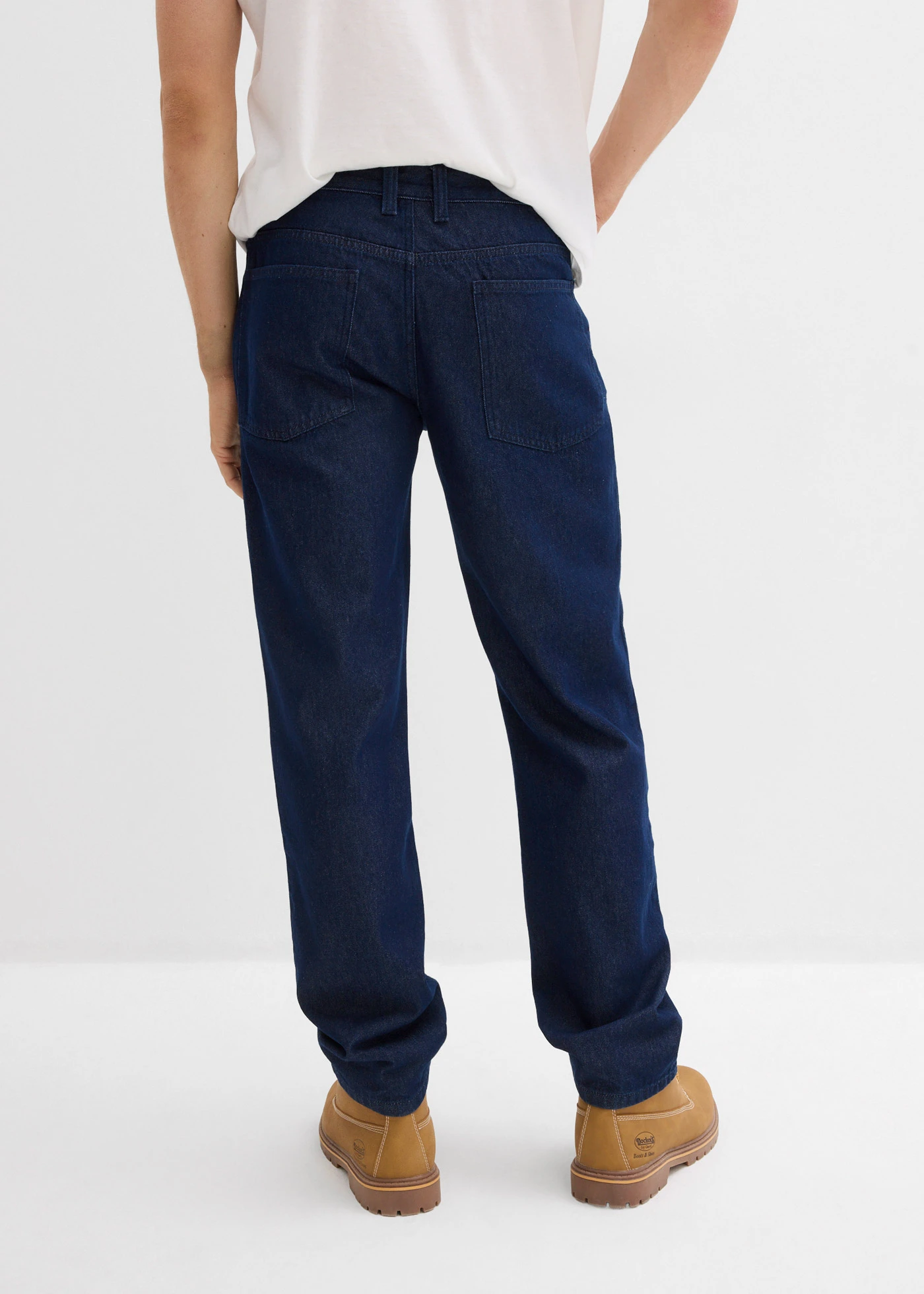 Džíny Relaxed Fit z recyklovatelné organické bavlny, Straight • sytě modrý denim unwashed • bonprix obchod