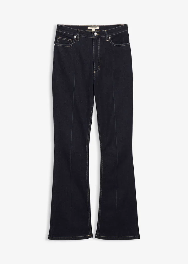 Blugi evazați bootcut, High Waist