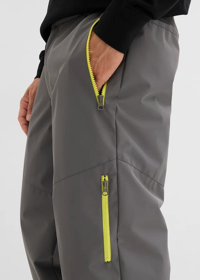 Pantalon chaud déperlant, regular • gris fumé-jaune citron • product-page.page-title-suffix