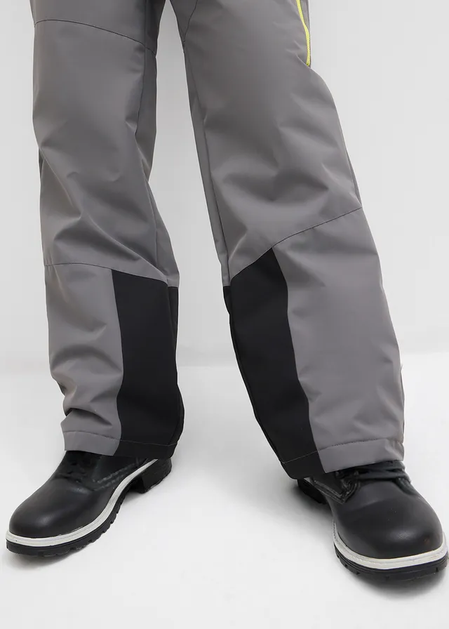 Pantalon chaud déperlant, regular • gris fumé-jaune citron • product-page.page-title-suffix