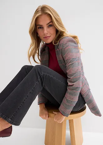 Džínsy bootcut, vysoký pás • tmavosivá denim used • obchod bonprix