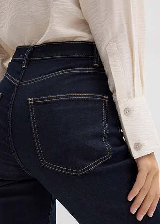 Džíny Bootcut, High Waist • tmavě modrý denim used • bonprix obchod