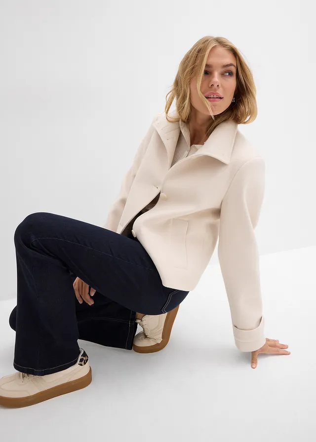 Bootcut jeans high waist • donkerblauw denim used • product-page.page-title-suffix