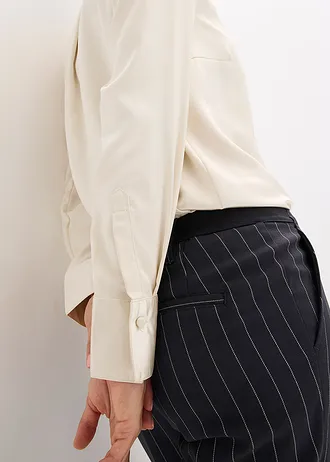 Chemisier en satin avec cravate amovible • beige naturel • Boutique bonprix