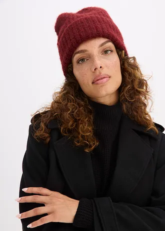 Čepice, barva: tmavě bobulová