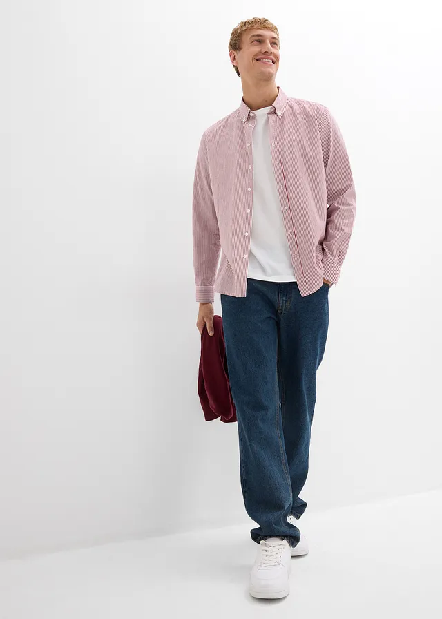 Regular fit jeans, straight • donkerblauw denim • product-page.page-title-suffix