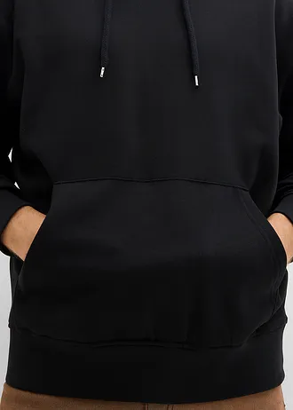 Mikina s kapucí, z čisté organické bavlny, Loose Fit • černá • bonprix obchod