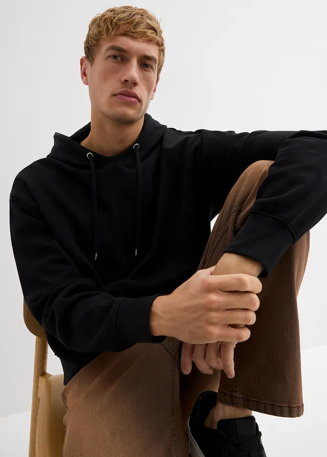 Hoodie van biologisch katoen, loose fit • zwart • product-page.page-title-suffix