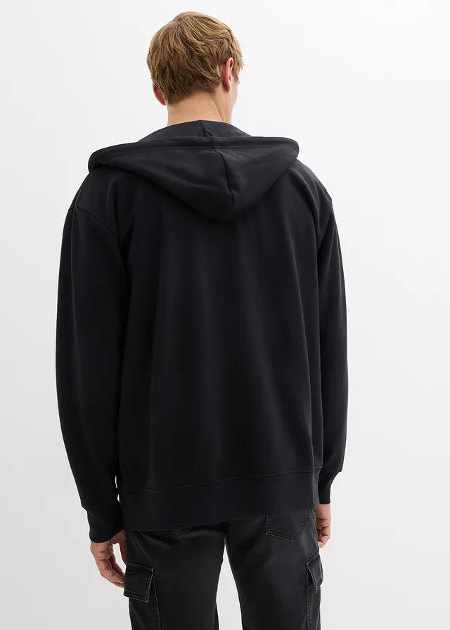 Hoodie van puur katoen, Kleur: zwart