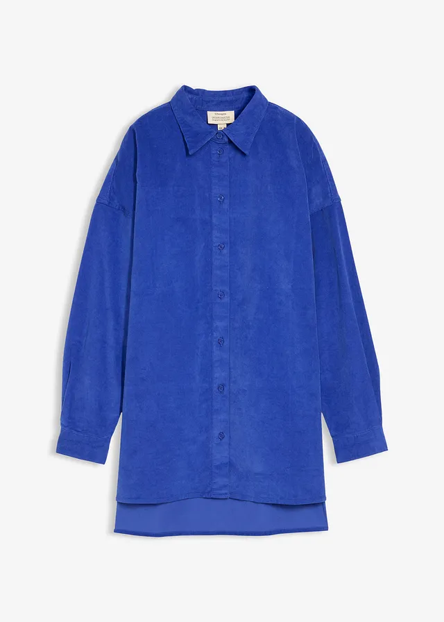 Oversized corduroy overhemdblouse