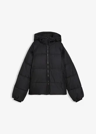 Prošívaná oversize bunda, barva: černá