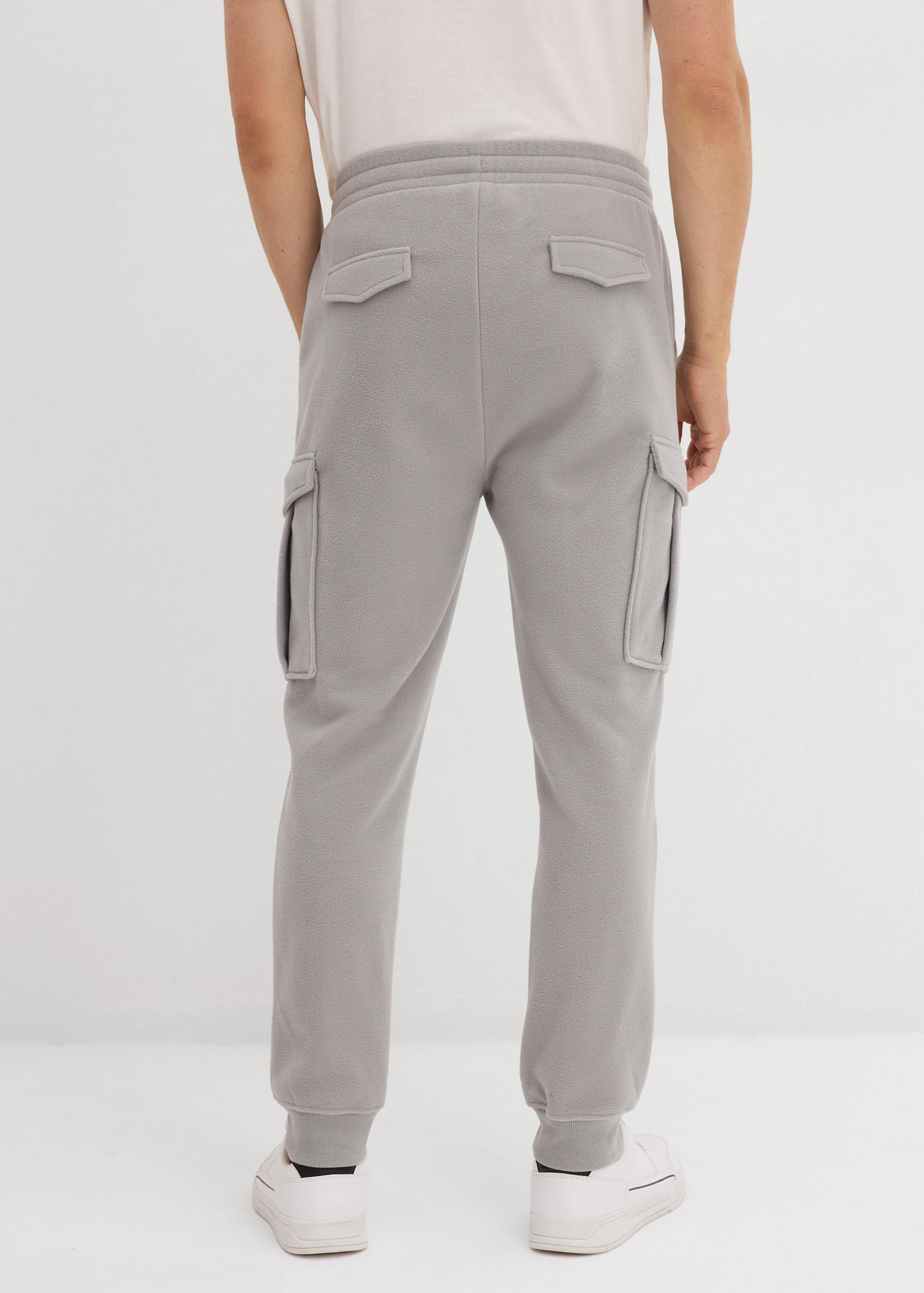 Pantalon cargo en polaire chaude, regular • gris ombré • Boutique bonprix