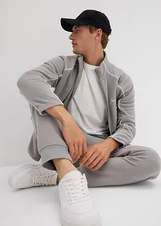 Pantalon cargo en polaire chaude, regular • gris ombré • Boutique bonprix