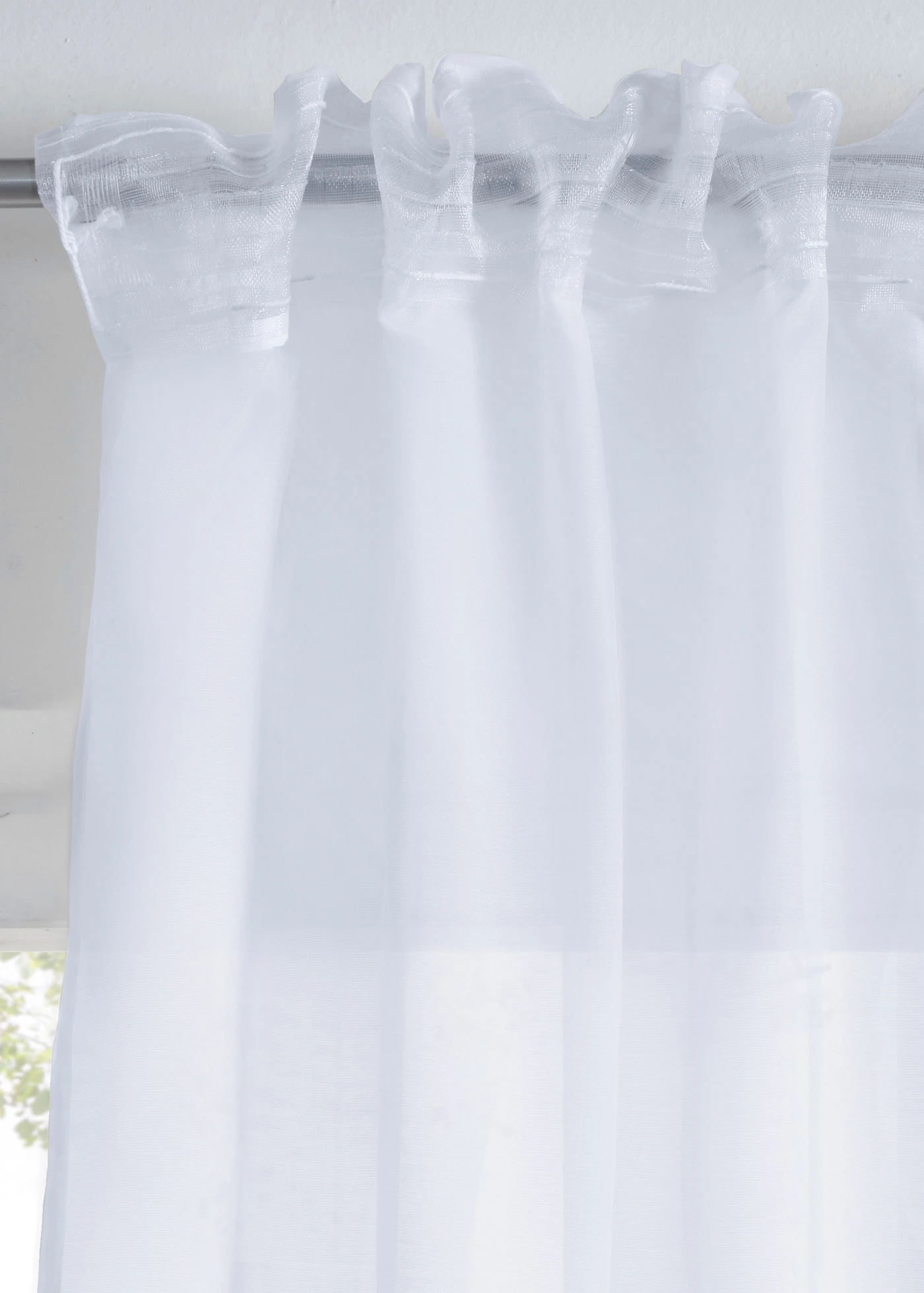 Voilage en fine batiste (1 pce) • blanc • Boutique bonprix