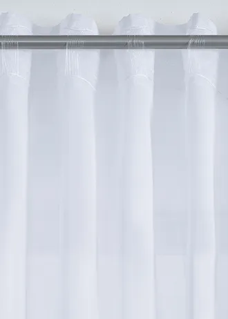 Záclona s jemnou batistovou štruktúrou (1 ks v balení) • biela • obchod bonprix