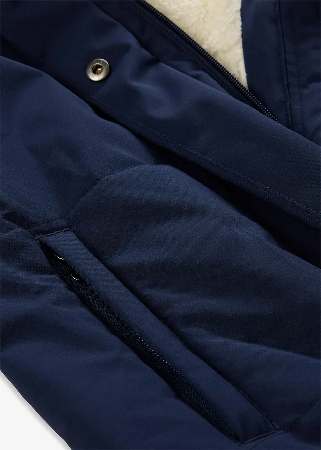 Doudoune de grossesse et de portage • bleu foncé-beige • product-page.page-title-suffix