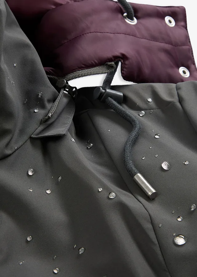 Veste outdoor déperlante, effet superposé • anthracite • product-page.page-title-suffix