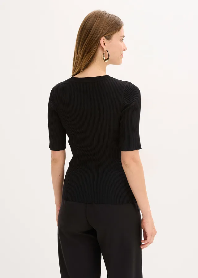 Pull doux en fine maille, viscose majoritaire • noir • product-page.page-title-suffix
