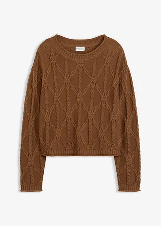 Trui met katoen • pimentbruin • bonprix online shop