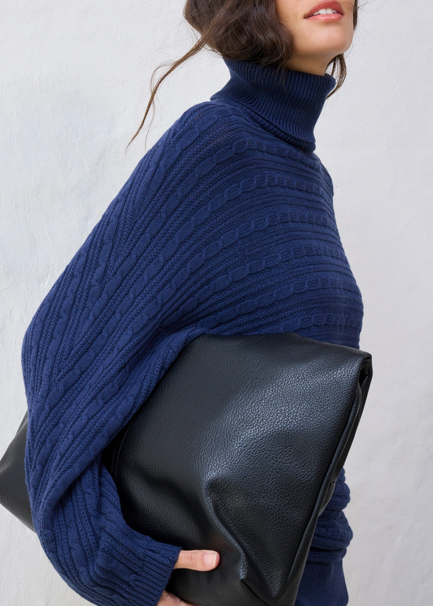 Pull en laine mérinos • bleu foncé • Boutique bonprix