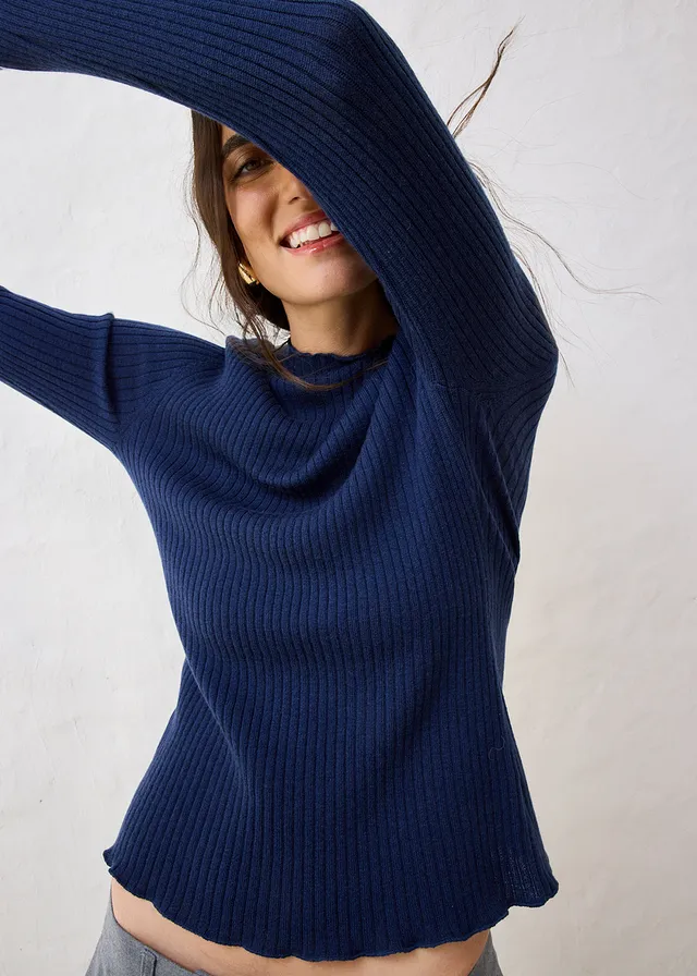 Pull en laine mérinos • bleu foncé • product-page.page-title-suffix