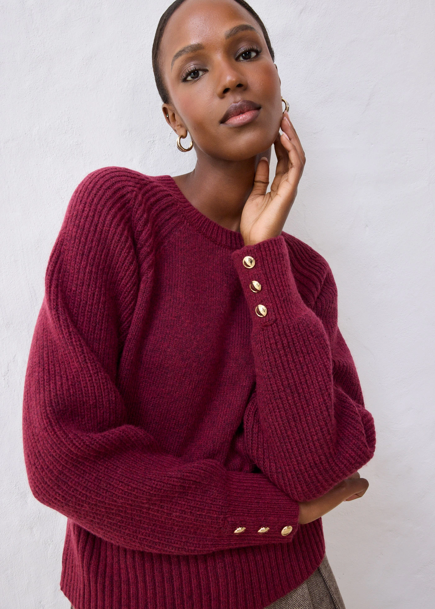 Vlněný svetr • červená • bonprix obchod