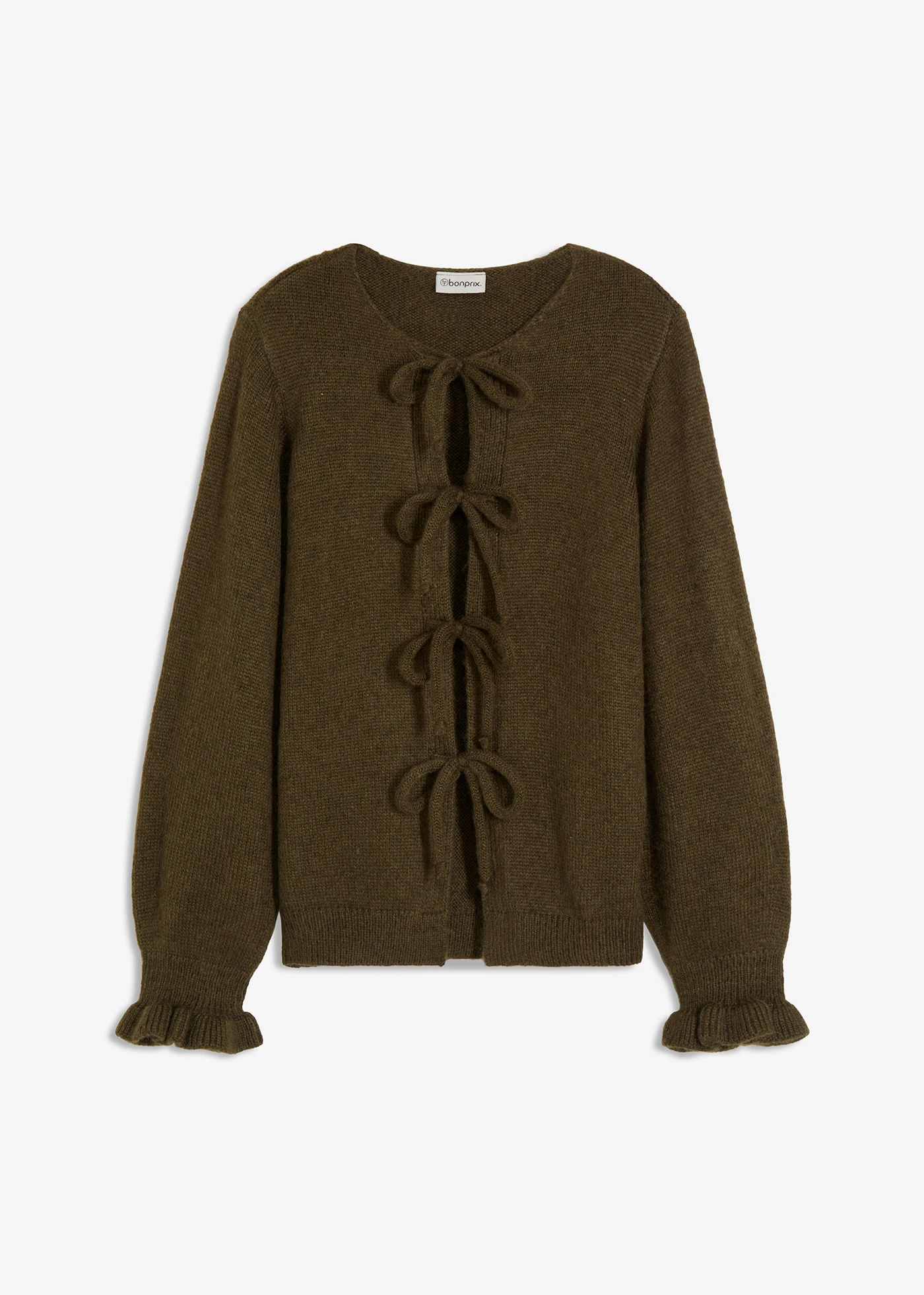 Oversized vest • donkerolijfgroen gemêleerd • bonprix online shop