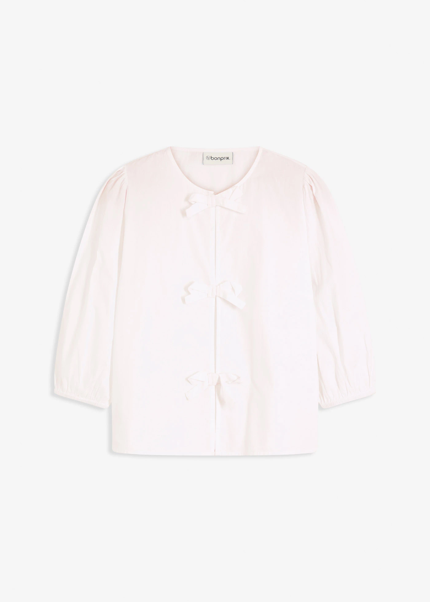 Halenka s ozdobnou mašlí • bílá • bonprix obchod