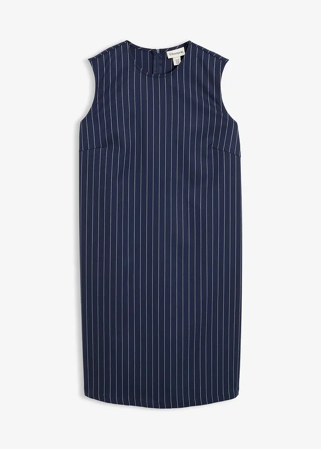 Robe courte à rayures tennis, viscose mélangée
