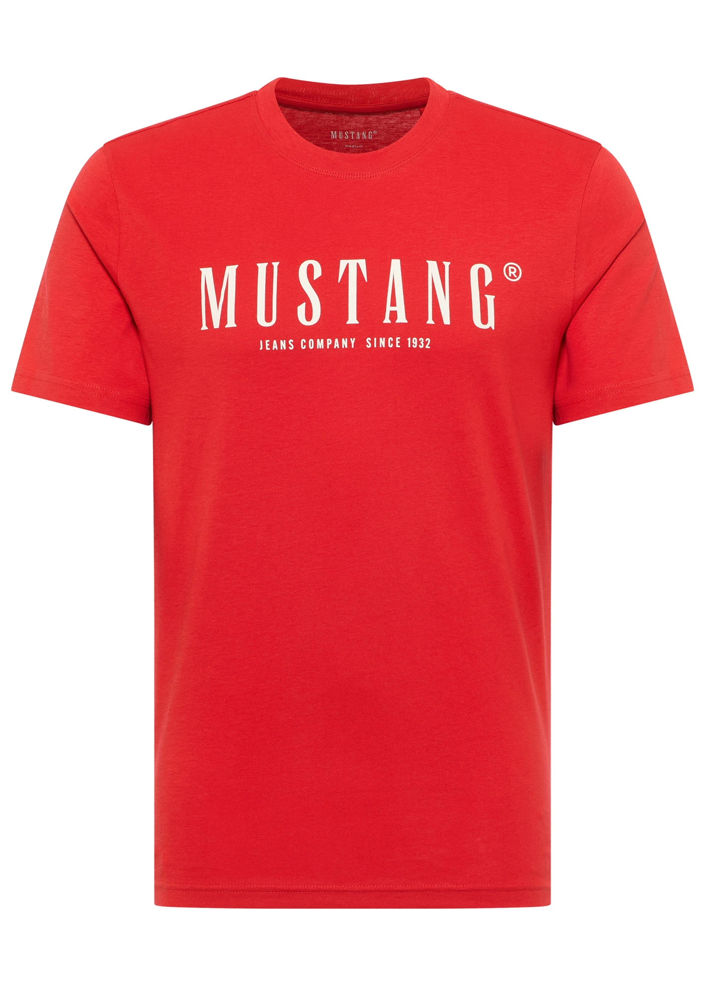 Tričko Mustang Austin z čistej bavlny • červená potlačená • obchod bonprix